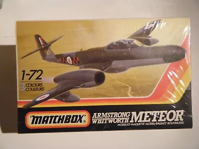 SEALED CLASSIC 1986 MATCHBOX 1/72 1950s RAF Gloster METEOR NF.14/12/11 Jet Kit • $15.95