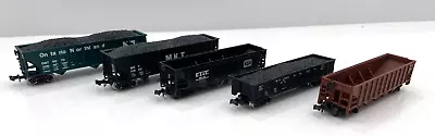 N Scale Lot Of 5 Southern Pacific MKT MP Ontario Northland & EJ&E Hoppers • $49.95