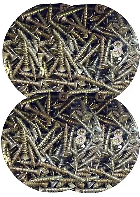 £0.99 • Buy Wood Screws Multi-purpose Pozi Countersunk Chipboard Yellow Free Uk P&p