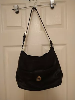 Etienne Aigner Handbag Black Leather • $20