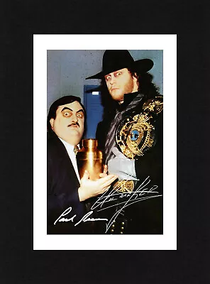 8X6 Mount PAUL BEARER & UNDERTAKER Signed PHOTO Print Ready To Frame WWE  • £7.49