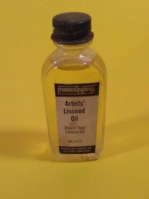 $9.80 • Buy Vintage Permanent Pigments Genuine Artists Quality Purest Raw Linseed Oil