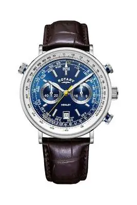 Rotary Mens Henley Chronograph Watch | 42mm | Water Resistant | GS05235/05 • £119