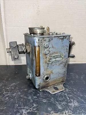 Antique Manzel Bros Mechanical Lubricator Oiler Dual Feed Hit Miss Steam Engine  • $395