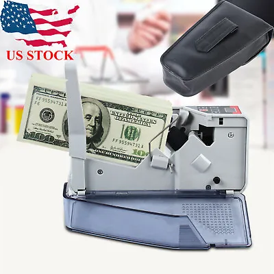 Portable Money Cash Bill Counter Machine Banknote Currency Cash Counting Machine • $37.05