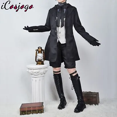 Anime Manga Black Butler Ciel Phantomhive Women Halloween Cosplay Costume Dress • $22.79