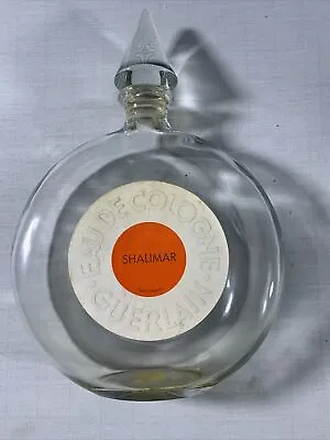 Vintage & Rare Shalimar Eau De Cologne Guerlain Empty 16 Oz • $45