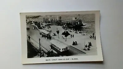£1 • Buy A Vintage Black And White Postcard Of Chalet Ghar-id-dud,Sliema,Malta