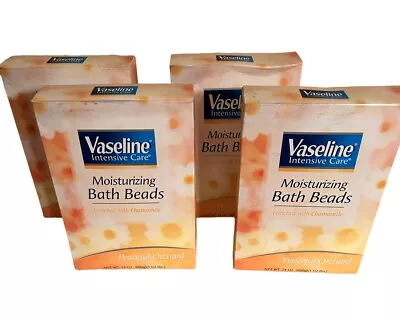 Vaseline Moisturizing Bath Beads Peaceful Orchard Chamomile Lot Of 4 24 OZ • $59.99