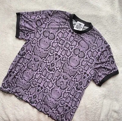 The Ragged Priest Potion Top / M / NWOT Purple Snake Mesh T-shirt  • £15