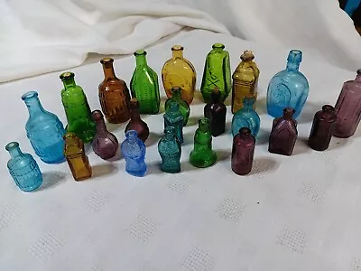 Vintage Color Glass Decorative Display Medicine Bitters Bottles Wheaton Taiwan  • $29