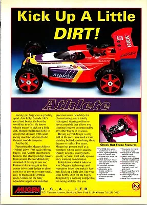 Mugen Athlete 1/8 Off-Road Buggy RC Print Ad Ephemera Wall Art Decor • $17.99