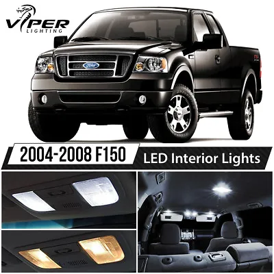 2004-2008 Ford F150 F-150 White Interior LED Lights Package Kit • $14.99