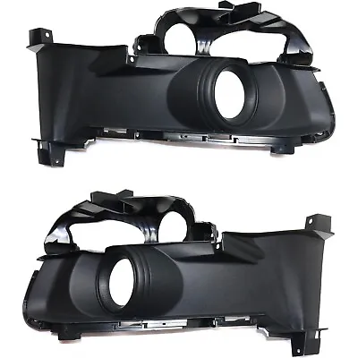 Fog Light Trim Set For 2015-2017 Ford Mustang Left And Right Black Plastic 2Pc • $53.91
