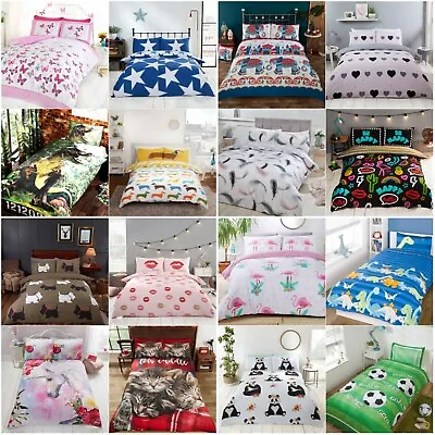 £20.64 • Buy Kids Children Bedding Single Double Duvet Quilt Cover Set Boys Girls 50+ Designs