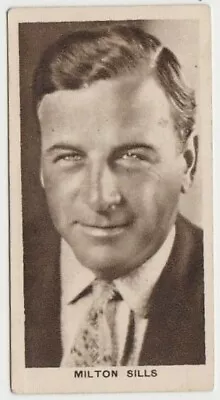 Milton Sills Vintage 1931 BAT Cinema Artistes Tobacco Card #12 Film Star • $2.39