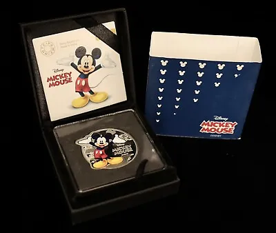 New Mickey Mouse  MMTC PAMP 1 Oz .999 Silver Proof Coin W/ OGP • $94.95