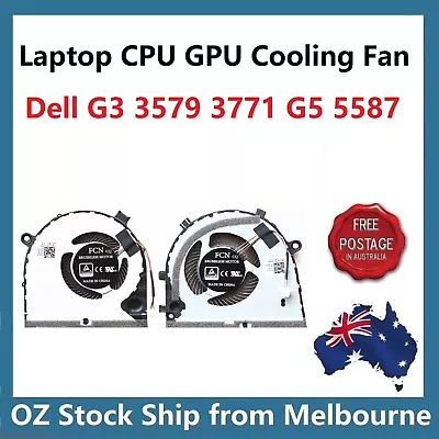 Genuine CPU GPU Cooling Fan For DELL G3 G3-3579 G3-3771 G5 15 5587 P75F P72F • $19