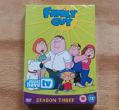 Family Guy - Season 3 New & Sealed DVD UK Region 2 - Seth MacFarlane Mila Kunis • £3.78