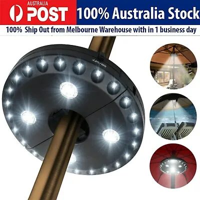 $24.45 • Buy NEW 28 LED Patio Umbrella Parasol Lights 3 Brightness Mode Outdoor Camping Lamps