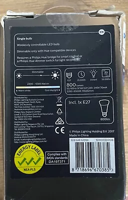 Philips Hue Bulb A60 • $20