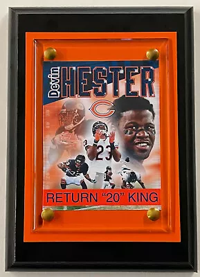 Devin Hester Chicago Da Bears Framed Photo-man Cave Art-4x6 Wall Plaque • $11.85