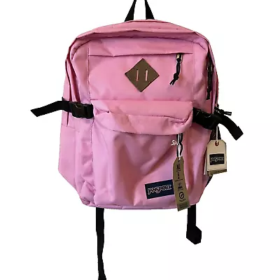 JanSport Main Campus Backpack Begonia Pink Padded Laptop Sleeve XL Rare NWT New • £47.70