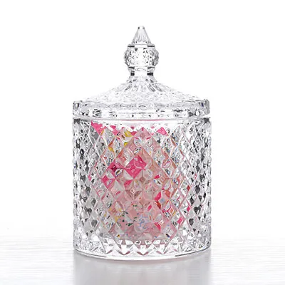 £15.02 • Buy Crystal Jewelry Box Glass Jewelry Box Crystal Candy Dish Weddings Candy Buffet
