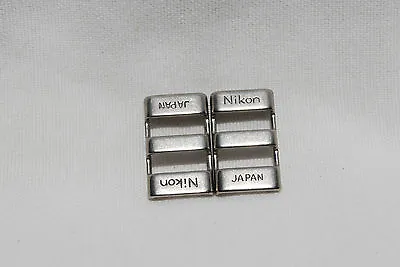 Vintage Nikon Metal Camera Strap Buckles - Slides - Triglides  Buckle  ONE PAIR • $7.90