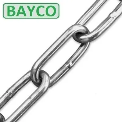 £6.57 • Buy 2mm Ø - Long Link Chain. Stainless Steel Grade A4 / 316  Marine. Cut Lengths