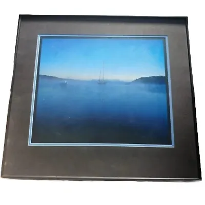 Photo Of Sailboat Foggy Oak Bluffs Martha's Vineyard 24 X22  Framed.  M • £43.78