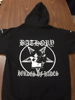 Bathory Hoodie Pullover Darkthrone Venom Celtic Frost Mercyful Fate Black Metal • $28