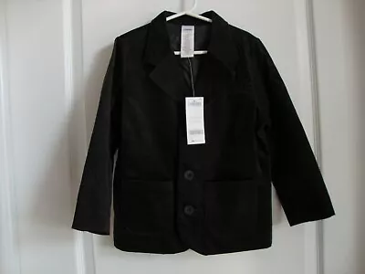 Gymboree HOLIDAY CLASSICS Black Velveteen Blazer Jacket Boy Size 4 - NWT • $39.99