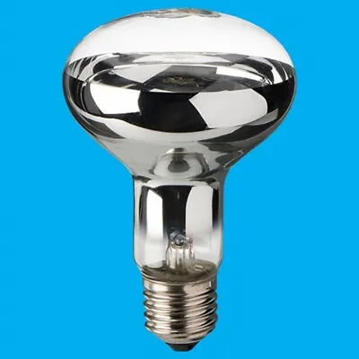 3x 60W R63 Clear Dimmable Reflector Incandescent Spot Light Bulbs E27 Heat Lamp • £9.49