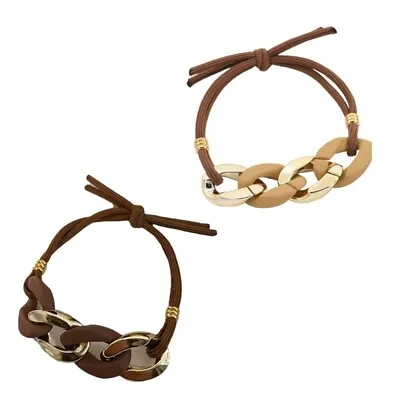 Hair Ties For Women Elastic No Damage Hairband Bracelet For Thin Hair • £3.41