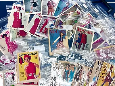 Huge Lot Of Vintage Simplicity & McCalls Fashion Booklets 38 1960s & 1970s • $150