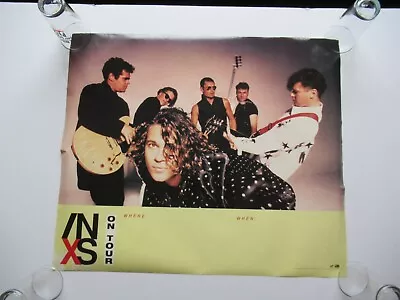 VINTAGE 1990 INXS ON TOUR PROMO 26x30 RECORD STORE POSTER MICHAEL HUTCHENCE • $19.99