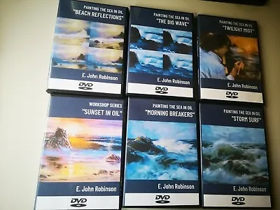 E. John Robinson - Painting The Sea In Oils - Lessons 1-6 Total 6 DVD • $87