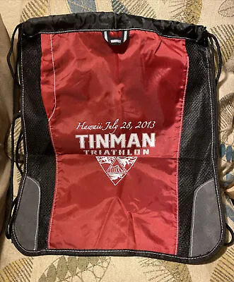 2013 Tinman Hawaii Triathlon Drawstring Bag Backpack • $9.95