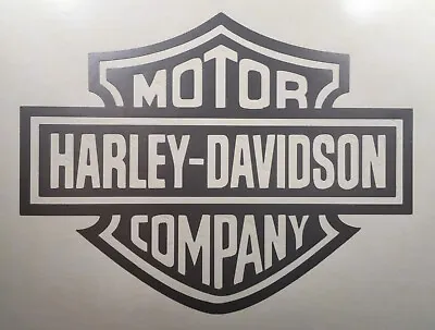 $9.99 • Buy Harley Davidson Shield Stickers Silver Vinyl Avery Graphics