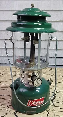 $29.99 • Buy VTG Coleman Green Outdoor Camping Lantern Model 220F 10/1969 Glass Globe Rare