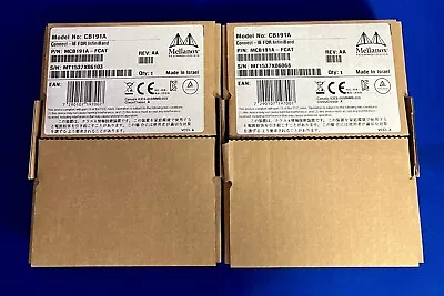 2x Mellanox MCB191A-FCAT CB191A One Port ConnectIB FDR Infiniband PCIe Adapter • $29.99