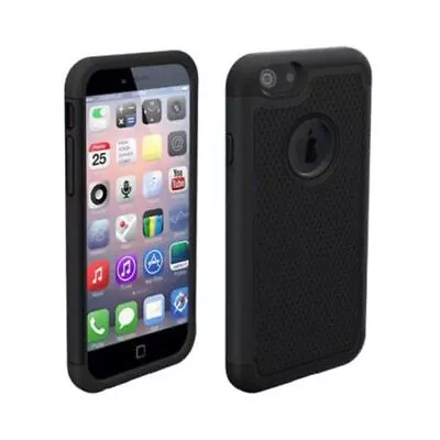 IPhone 6 Plus / IPhone 6S Plus Black Silicone Hybrid Case • £2.62