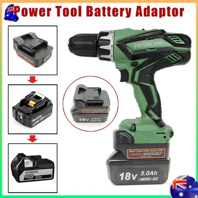 $25.79 • Buy For Makita 18V LXT Li-Ion Battery To Hitachi 18V Drill Tools Adapter Converter