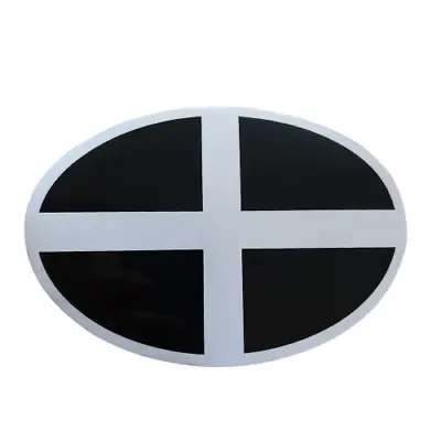 1x Cornwall Cornish Plain Flag Themed Car Sticker Bumper Window Kernow Decal • £1.99