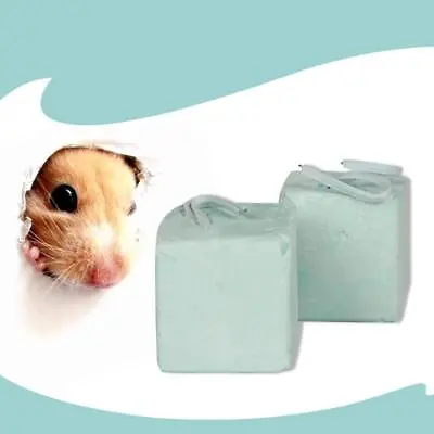 Hamster Rabbit Rat Guinea-pig Calcium Mineral Chew HOT6 Cube Toys Grinding U7H1 • £1.37