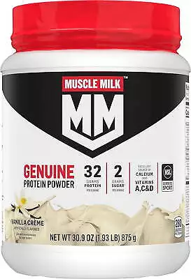 Muscle Milk Genuine Protein Powder Vanilla 32g Protein 1.9lb 30.9oz Calcium • $26.31