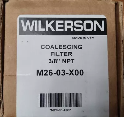 Wilkerson M26-03-X00 ⅜” Coalescing Filter  • $70