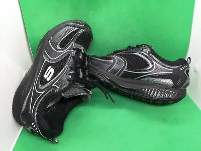 Skechers Shape Ups XF Accelerators Walking Shoes Black 12320 Low Top  Womens 7.5 • $39.99