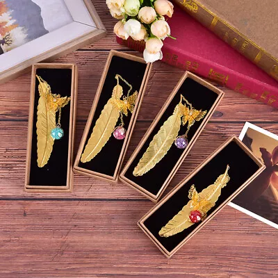 Metal Feather Bookmarks Classical Chinese Style Creative Book Reading Art Gi-wq • £5.27